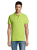 Рубашка поло мужская SUMMER 170, зеленое яблоко с нанесением логотипа