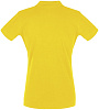 Рубашка поло женская Perfect Women 180 желтая с нанесением логотипа