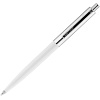 Ручка шариковая Senator Point Metal, белая с нанесением логотипа
