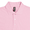 Рубашка поло мужская SUMMER 170, розовая с нанесением логотипа