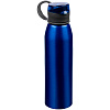 Спортивная бутылка для воды Korver, синяя с нанесением логотипа