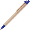 Ручка шариковая Wandy, синяя с нанесением логотипа