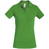 Рубашка поло женская Safran Timeless зеленое яблоко с нанесением логотипа