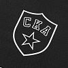 Зонт-трость «СКА», черный с нанесением логотипа