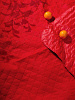 Плед для пикника Soft & Dry, темно-красный с нанесением логотипа