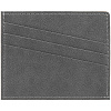 Чехол для карточек Petrus, серый с нанесением логотипа
