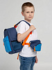 Поясная сумка детская Kiddo, синяя с голубым с нанесением логотипа