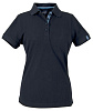 Рубашка поло женская AVON LADIES, темно-синяя с нанесением логотипа