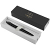 Ручка шариковая Parker Jotter XL Monochrome Black, черная с нанесением логотипа