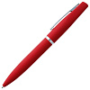 Ручка шариковая Bolt Soft Touch, красная с нанесением логотипа