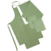 Набор полотенец Fine Line, зеленый с нанесением логотипа