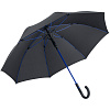 Зонт-трость с цветными спицами Color Style ver.2, ярко-синий с нанесением логотипа