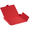 Коробка самосборная Flacky Slim, красная с нанесением логотипа