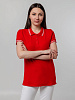 Рубашка поло женская Virma Stripes Lady, красная с нанесением логотипа