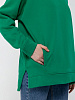 Худи оверсайз унисекс Tolla, зеленое с нанесением логотипа