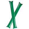 Палки-стучалки для болельщиков Hip-Hip, зеленые с нанесением логотипа