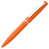 Ручка шариковая Bolt Soft Touch, оранжевая с нанесением логотипа