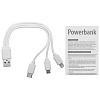 Внешний аккумулятор Uniscend Half Day Compact 5000 мAч, белый с нанесением логотипа