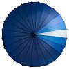 Зонт-трость «Спектр», синий с нанесением логотипа