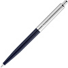 Ручка шариковая Senator Point Metal, темно-синяя с нанесением логотипа