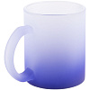 Кружка Grade Fade для сублимационной печати, матовая, синяя с нанесением логотипа