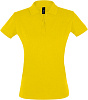 Рубашка поло женская Perfect Women 180 желтая с нанесением логотипа