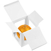Елочный шар Gala Matt в коробке, 8,5 см, золотистый с нанесением логотипа