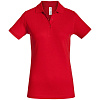 Рубашка поло женская Safran Timeless красная с нанесением логотипа