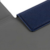 Папка-планшет Devon, синяя с нанесением логотипа