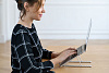 Подставка для ноутбука и планшета Scaffold Light, серебристая с нанесением логотипа