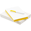 Набор Duplex, белый с желтым с нанесением логотипа