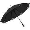 Зонт-трость Pulla, черный с нанесением логотипа