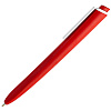 Ручка шариковая Pigra P02 Mat, красная с белым с нанесением логотипа