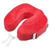 Подушка под шею для путешествий Cabeau Evolution, красная с нанесением логотипа