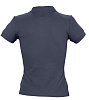 Рубашка поло женская People 210, темно-синяя (navy) с нанесением логотипа