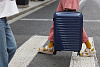Чемодан Lightweight Luggage M, синий с нанесением логотипа