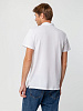 Рубашка поло мужская SUMMER 170, белая с нанесением логотипа
