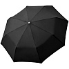 Зонт складной Carbonsteel Magic, черный с нанесением логотипа