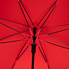 Зонт-трость Undercolor с цветными спицами, красный с нанесением логотипа