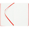 Блокнот Shall Direct, красный с нанесением логотипа