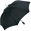 Зонт-трость Vento, черный с нанесением логотипа