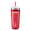Стакан для охлаждения напитков Iced Coffee Maker, красный с нанесением логотипа