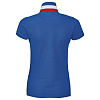 Рубашка поло PATRIOT WOMEN, ярко-синяя с нанесением логотипа