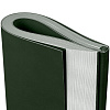 Ежедневник Flat, недатированный, зеленый с нанесением логотипа