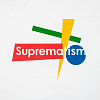 Футболка Suprematism, белая с нанесением логотипа