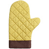 Прихватка-рукавица Keep Palms, горчичная с нанесением логотипа