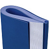 Ежедневник Flat, недатированный, синий с нанесением логотипа