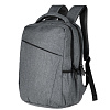 Рюкзак для ноутбука The First, серый с нанесением логотипа