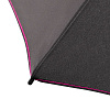 Зонт складной AOC Mini с цветными спицами, розовый с нанесением логотипа
