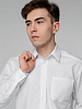 Рубашка мужская с длинным рукавом Collar, белая с нанесением логотипа
